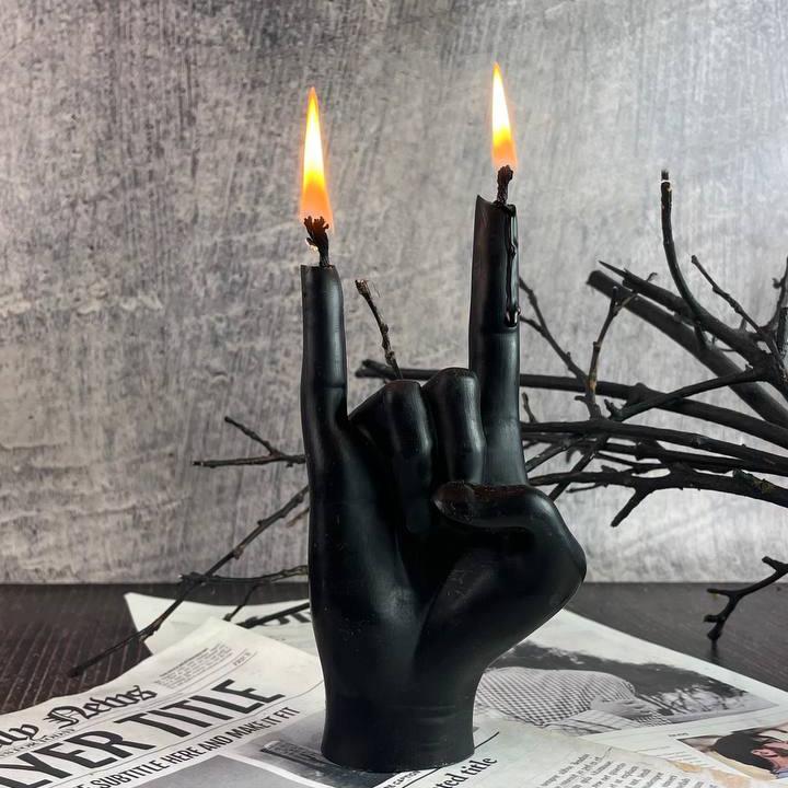 Свеча восковая Rock Черный (1422)