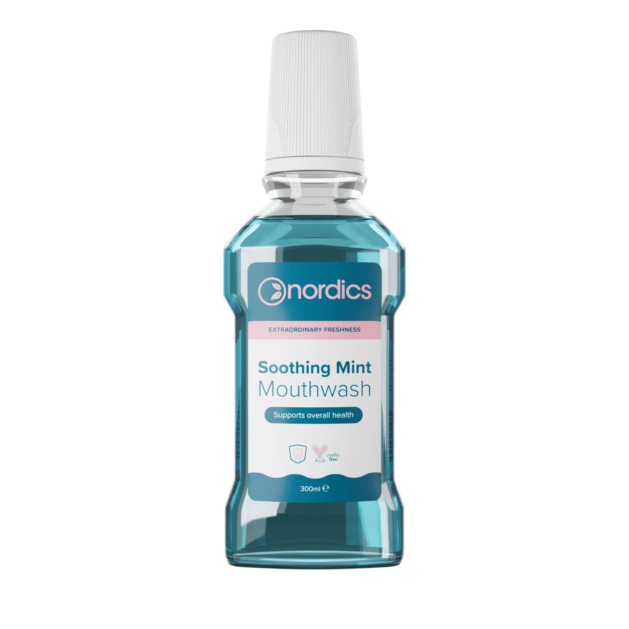 Ополіскувач для рота Nordics Soothing Mint для заспокоєння ясен (107194)