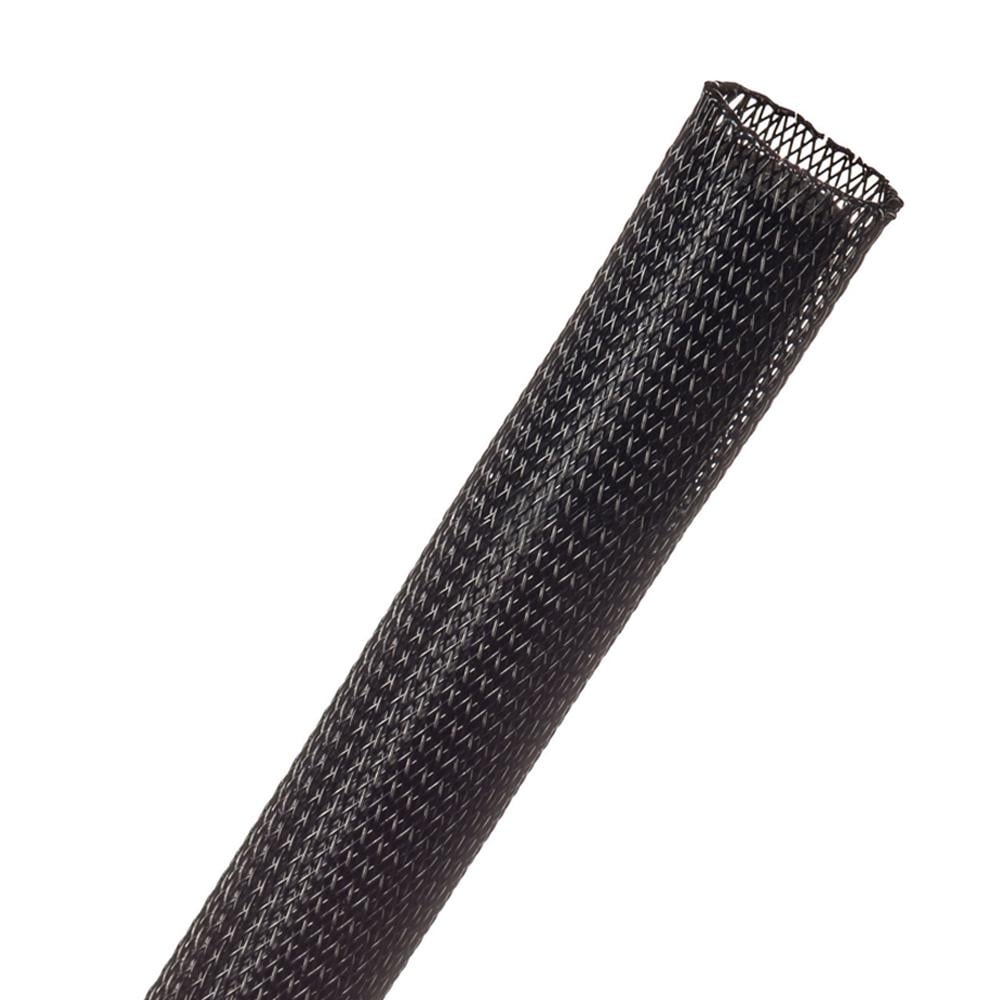Кабельная оплетка круглая Techflex PTO0.50BK с большим диапазоном растяжки 12,7 мм 11,1-34,9 мм Черный