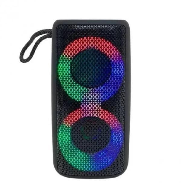 Портативная колонка NB 041 Bluetooth FM-тюнер аккумуляторный с подсветкой (0158)