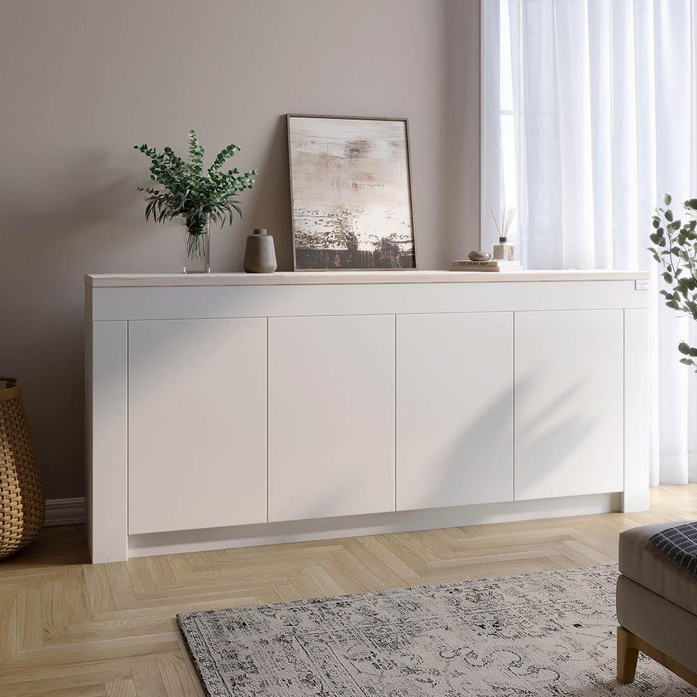 Комод великий Lion Ларрі-1 Нiмфея альба білий/Самоа димчастий (Lion-041051)