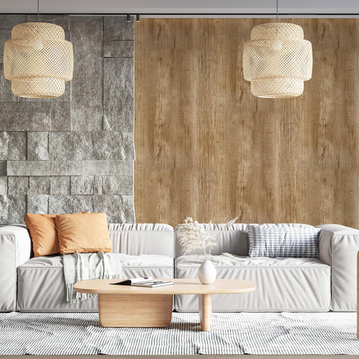 Плитка самоклеящаяся виниловая в рулоне 600х3000х2 мм 1002-7 Ясень матовый (SW-00001177)