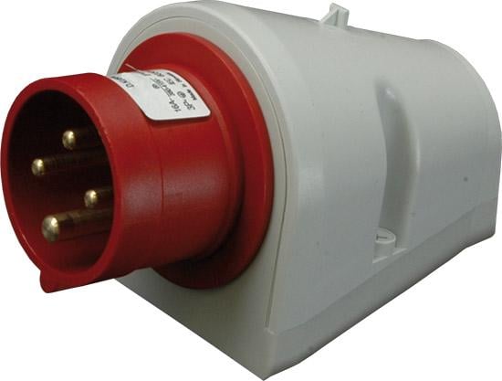 Вилка настінна ETI EP-1632 IP44 16A 230V 2P+PE