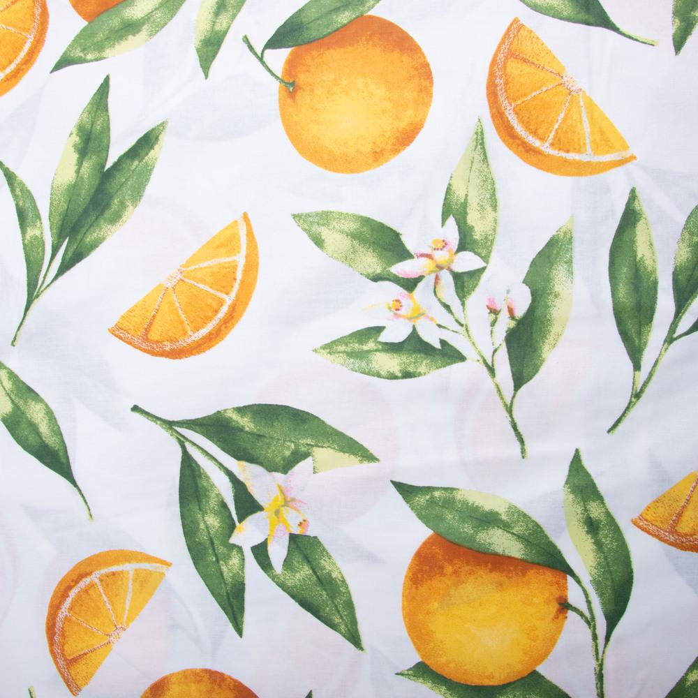 Ткань бязь ранфорс для постельного белья 24554 v-1 Апельсин 130 гр/м2 240 см (25669)