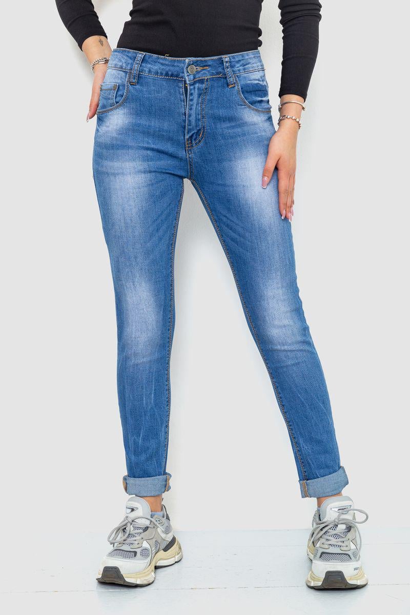 Джинсы женские с потертостями Ager 244RS10 р. 26 Синий (65f2d3f6a4b9607aef04ec4e)