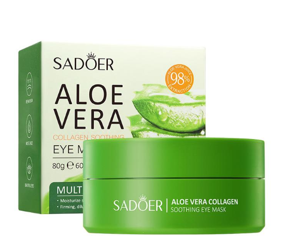 Патчи для глаз Sadoer Aloe с экстрактом алоэ 98% 60 шт. (2044716663)