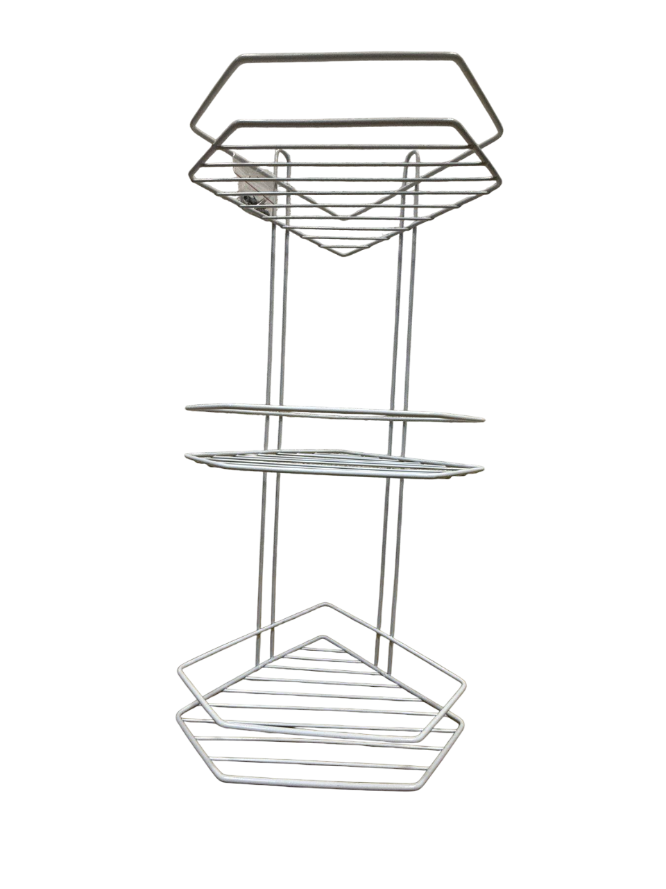 Полка угловая MOBILITY 3-х ярусная для ванной комнаты металлическая 57х20х20х27 см Белый (29709857) Полка угловая MOBILITY 3-х ярусная для ванной комнаты металлическая 57х20х20х27 см Белый (29709857)
