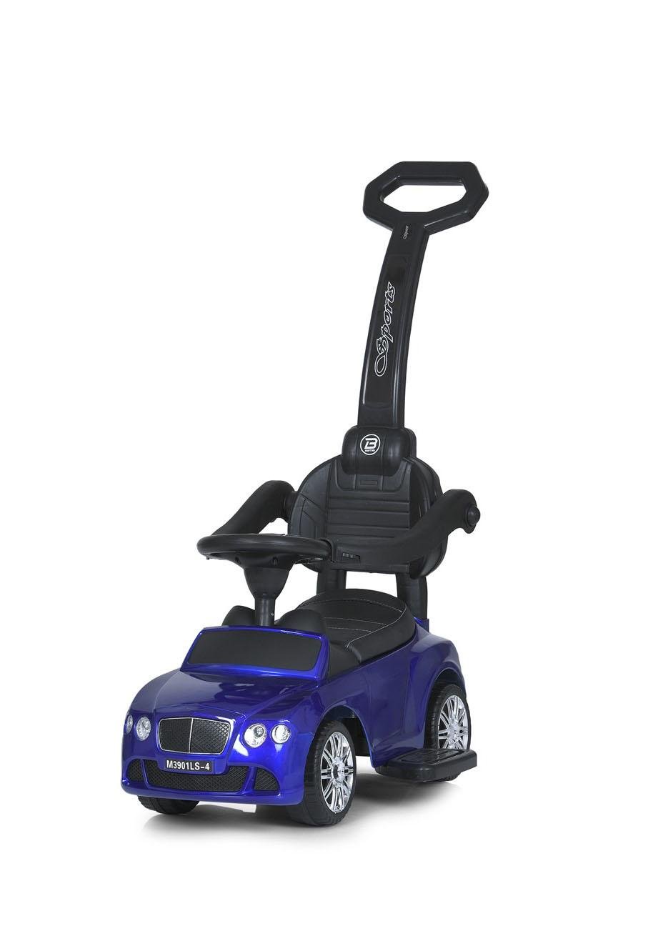 Каталка HOME 2в1 батьківська ручка M Синій (3901LS-4)