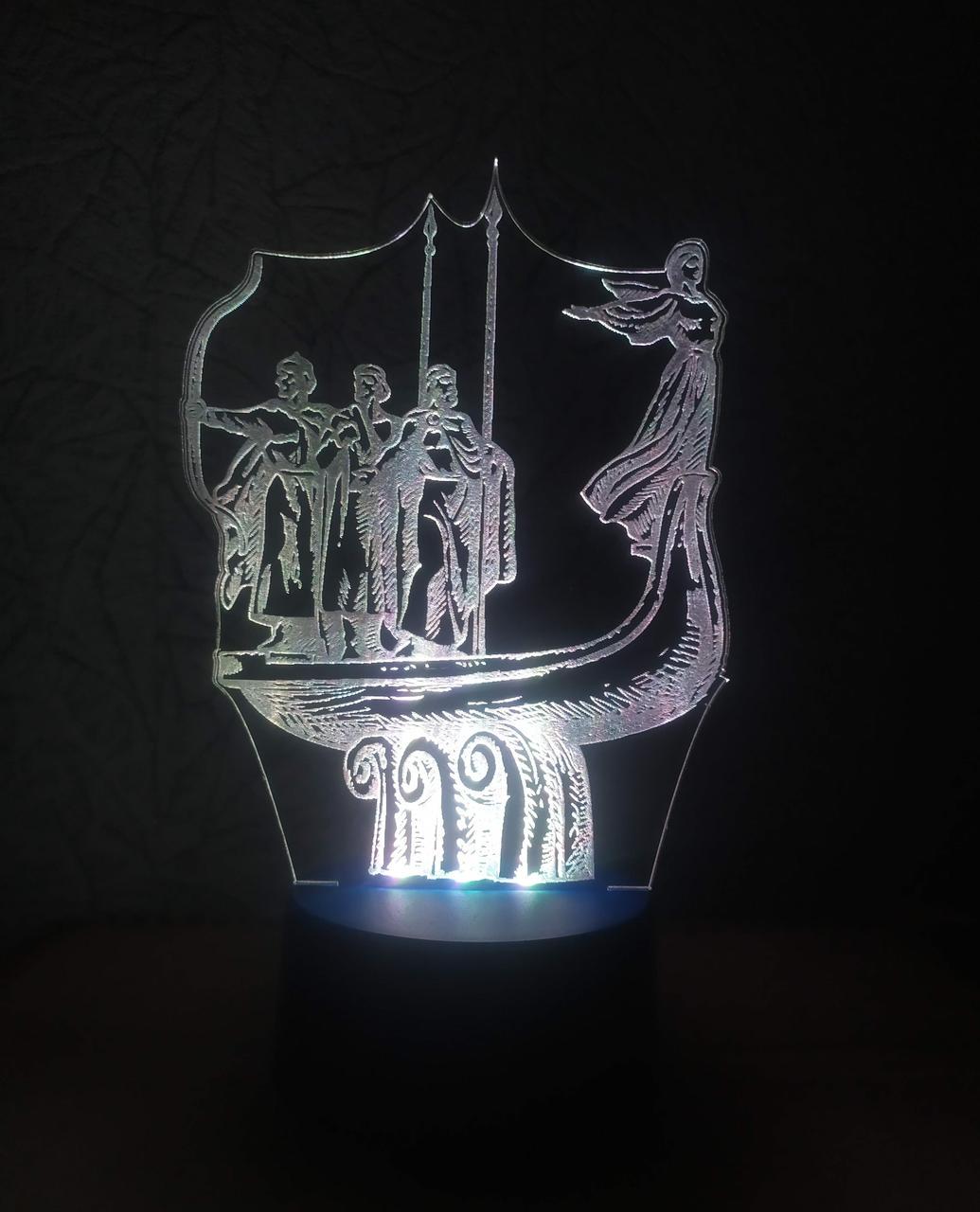 3D-ночник Киев Лебедь несколько подсветок/на батарейке (1887360231)