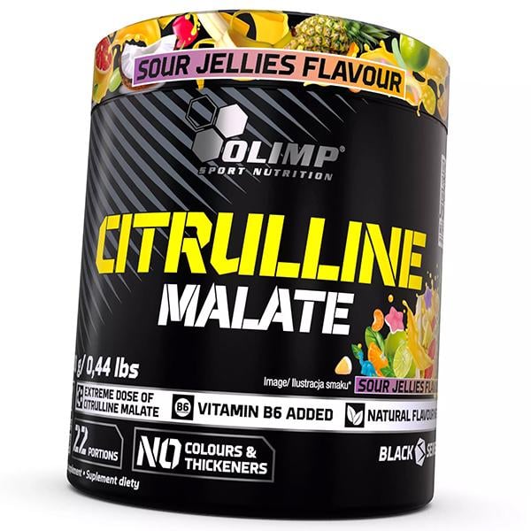 Цитрулин малат в порошке Olimp Nutrition Citrulline malate 200 г Кислая конфета (27283021)