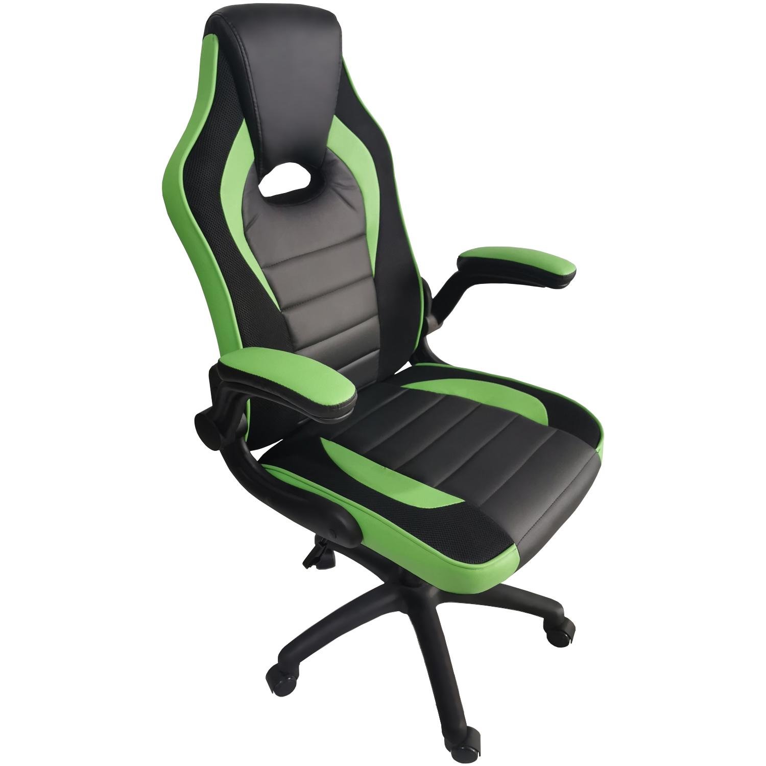 Крісло комп'ютерне офісне AVKO Style AG71825 Black/Green