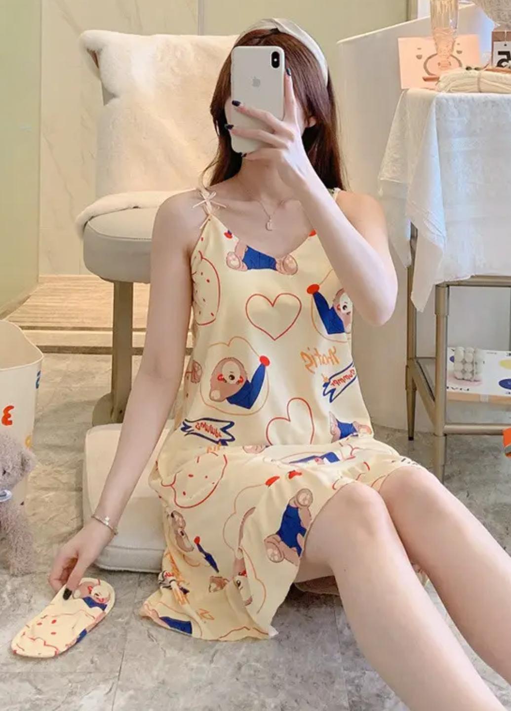 Ночная рубашка женская Colorful Home Style с подкладкой на груди S Желтый (1678-42-03) - фото 2 Ночная рубашка женская Colorful Home Style с подкладкой на груди S Желтый (1678-42-03) - фото 2