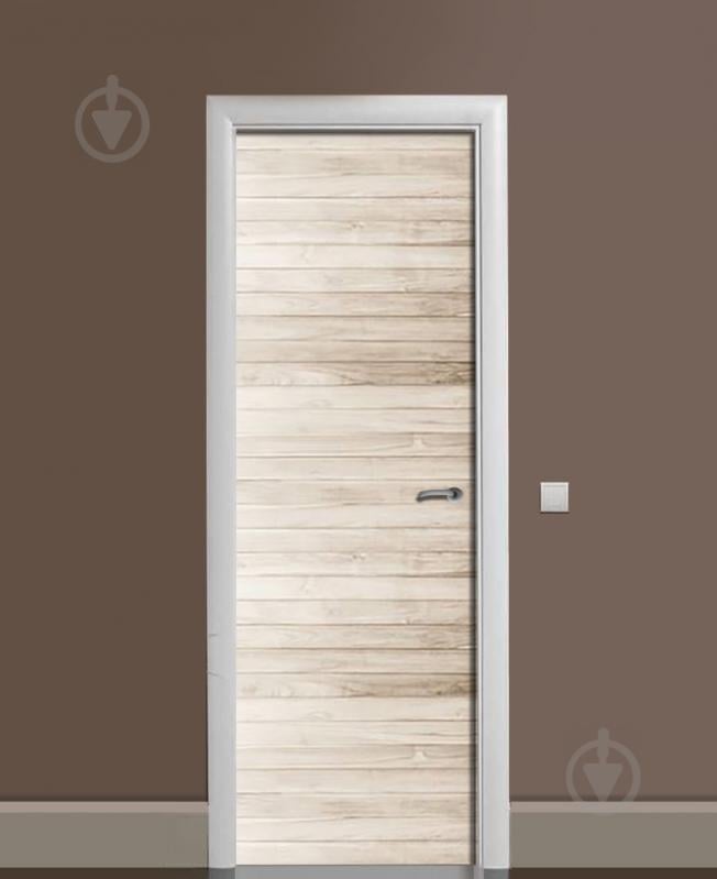 Наклейка на дверь Zatarga «Вертикальный забор» 650х2000 мм виниловая 3Д наклейка декор самоклеящаяся Наклейка на дверь Zatarga «Вертикальный забор» 650х2000 мм виниловая 3Д наклейка декор самоклеящаяся