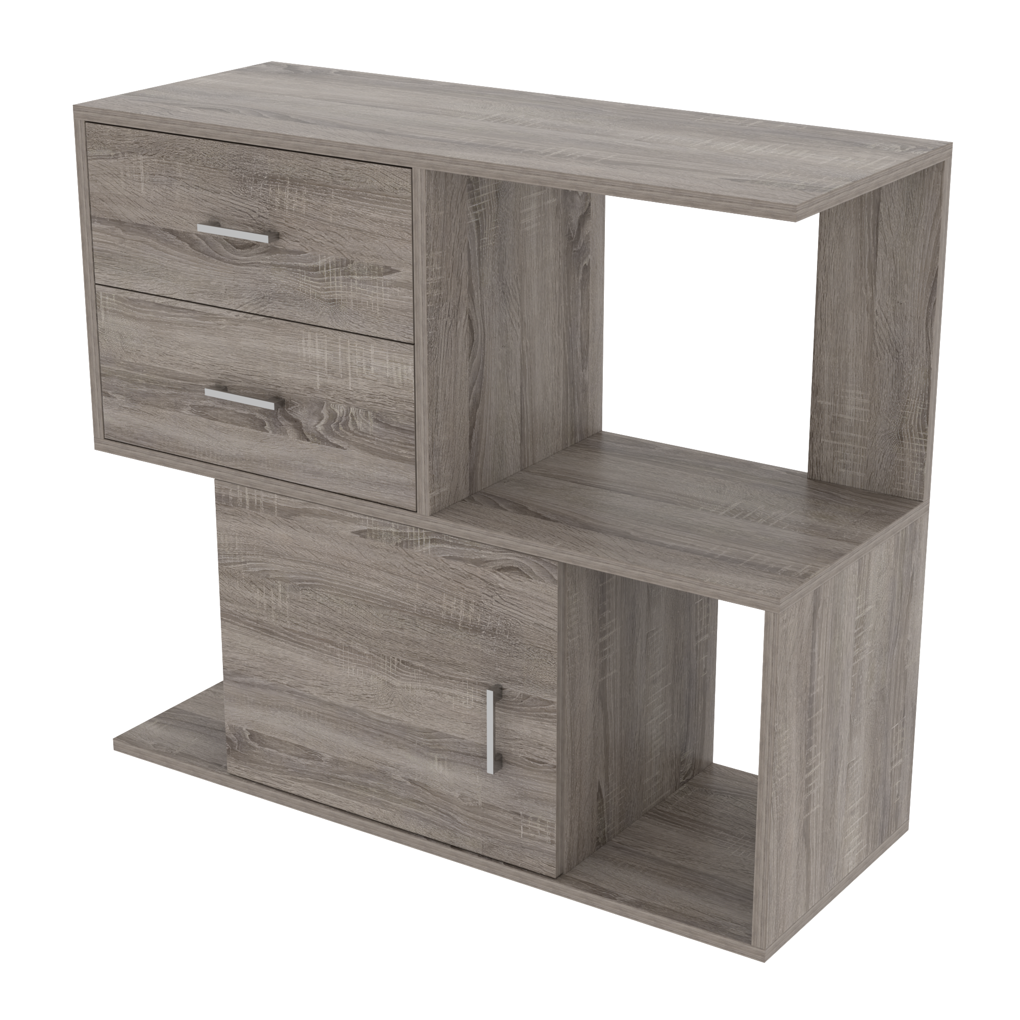 Тумба для салону Континент TS-3 900х350х800 мм Дуб Сонома/Трюфель