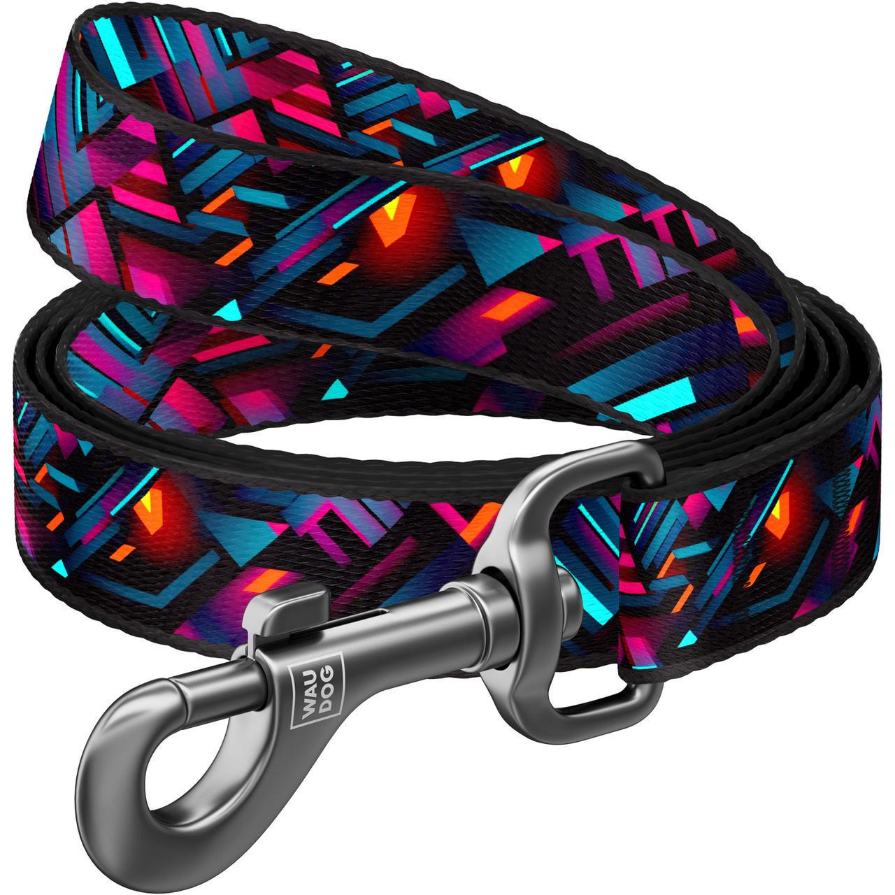 Поводок для собак нейлоновый Waudog Nylon Бесконечные свиты L-XXL 200 см 25 мм (759-4058)