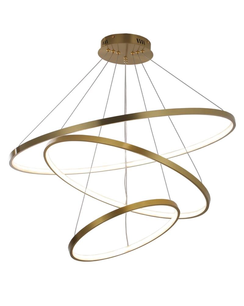 Светильник подвесной Polux 330031 Lea 3 LED 3x60W 4000K 8000Lm IP20 Золотой (26385968) Светильник подвесной Polux 330031 Lea 3 LED 3x60W 4000K 8000Lm IP20 Золотой (26385968)