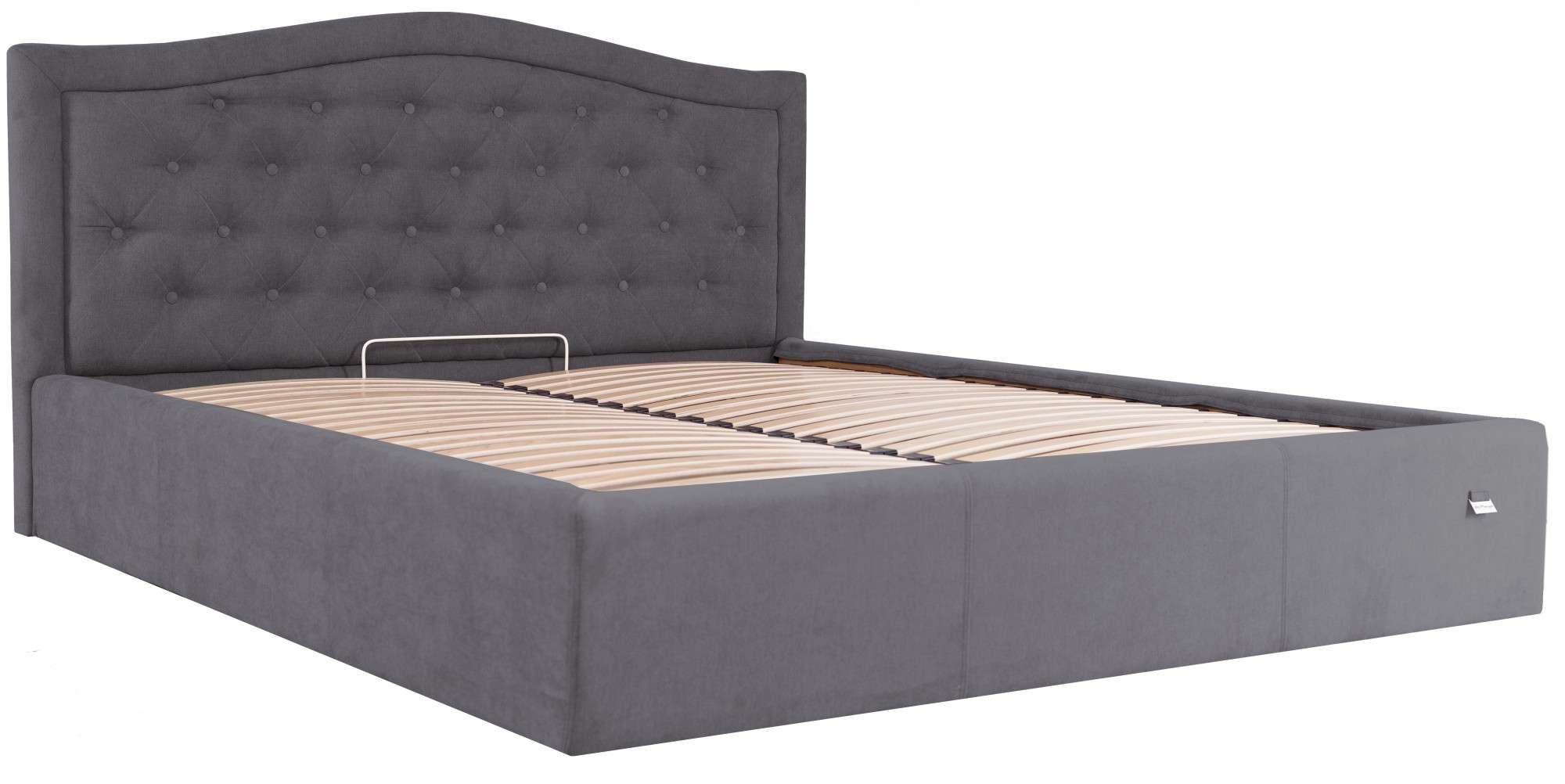 Кровать с подъемным механизмом двуспальная Scarlett Comfort Мисти Dark Grey 160х200 см Темно-серый