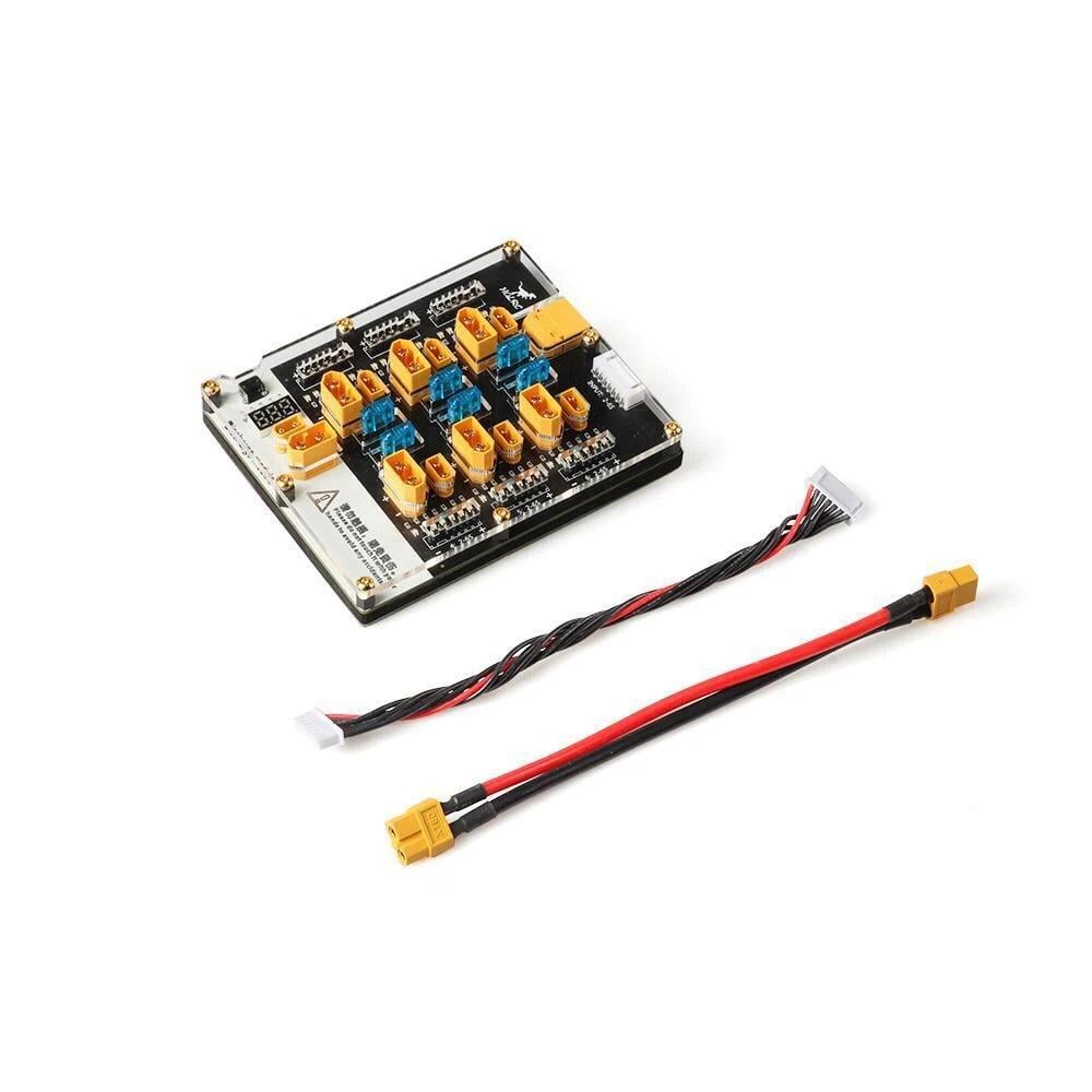 Контроллер параллельной зарядки HGLRC Thor Pro 6×XT60/XT30 балансировочная 2–6S LiPo 40A для FPV АКБ (00-00027368) Контроллер параллельной зарядки HGLRC Thor Pro 6×XT60/XT30 балансировочная 2–6S LiPo 40A для FPV АКБ (00-00027368)