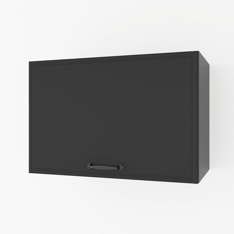 Шкаф навесной МДФ навесной для вытяжки 60 см Черный (K-52)