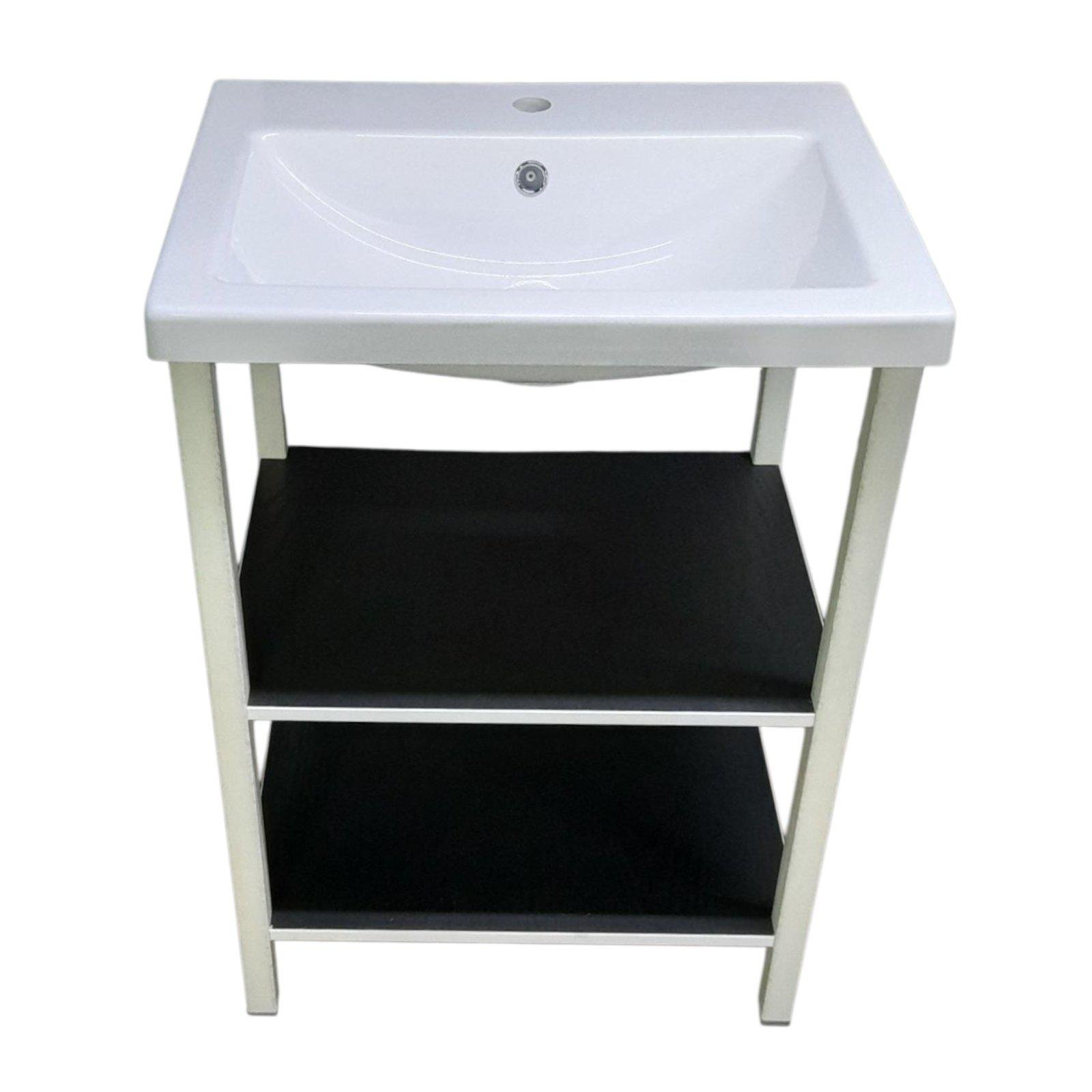 Мебель в стиле Loft с прямоугольным умывальником 60 см Black (2388) - фото 7 Мебель в стиле Loft с прямоугольным умывальником 60 см Black (2388) - фото 7