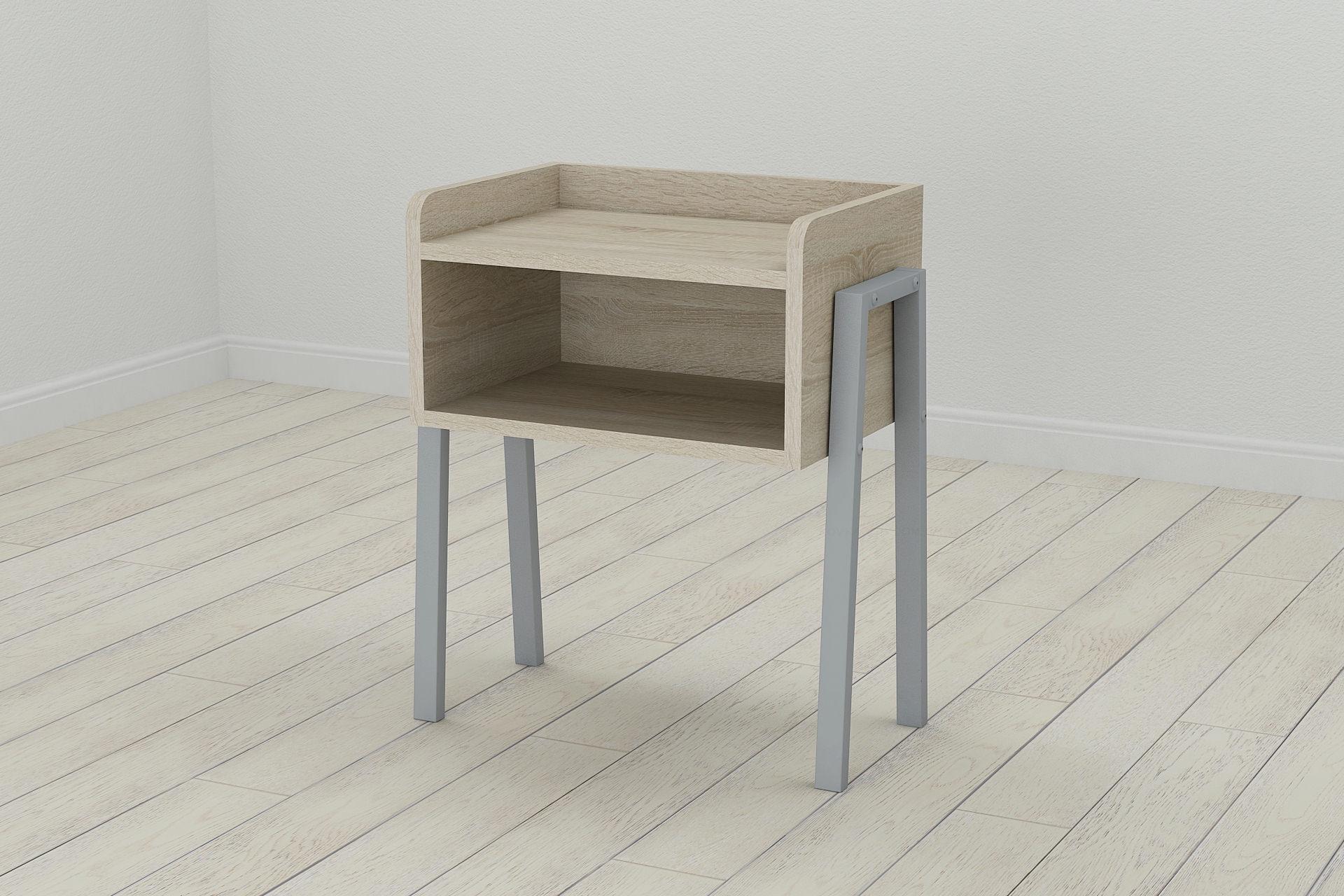 Тумба модульная Ferrum-decor Джузи металл/ДСП 16 мм 540x450x320 мм Серый/Сонома (FRD-102985)