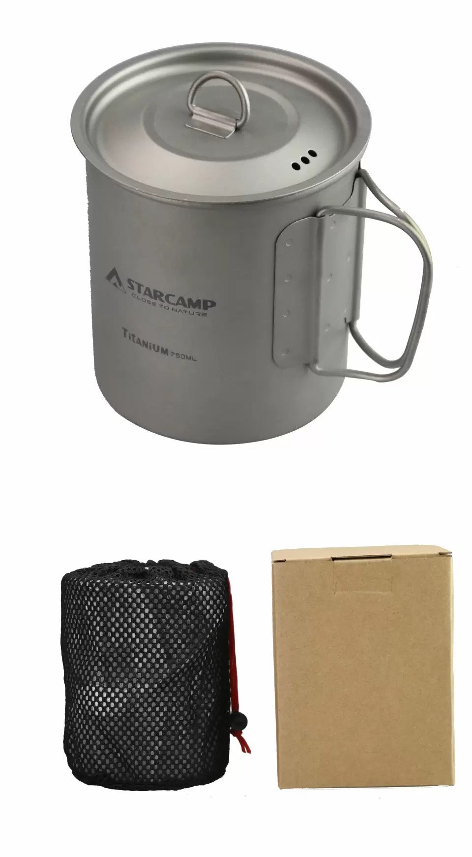 Чашка туристическая титановая Starcamp HX-TK10 750 мл Titanium (SC142) - фото 5 Чашка туристическая титановая Starcamp HX-TK10 750 мл Titanium (SC142) - фото 5