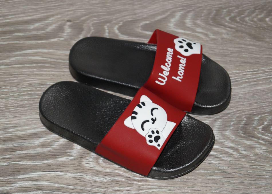 Шлепанцы Deshman 32 р. 18,5 см Бордовый (30439-32) - фото 4