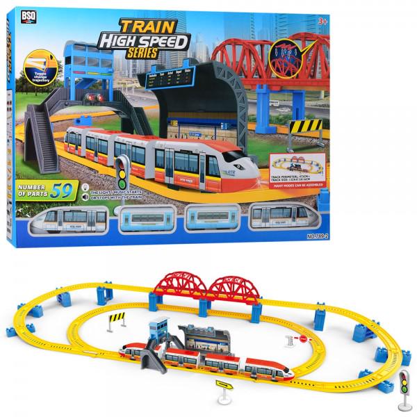 Залізничний транспорт Bambi 789-2 Жовто-червоний (202987)