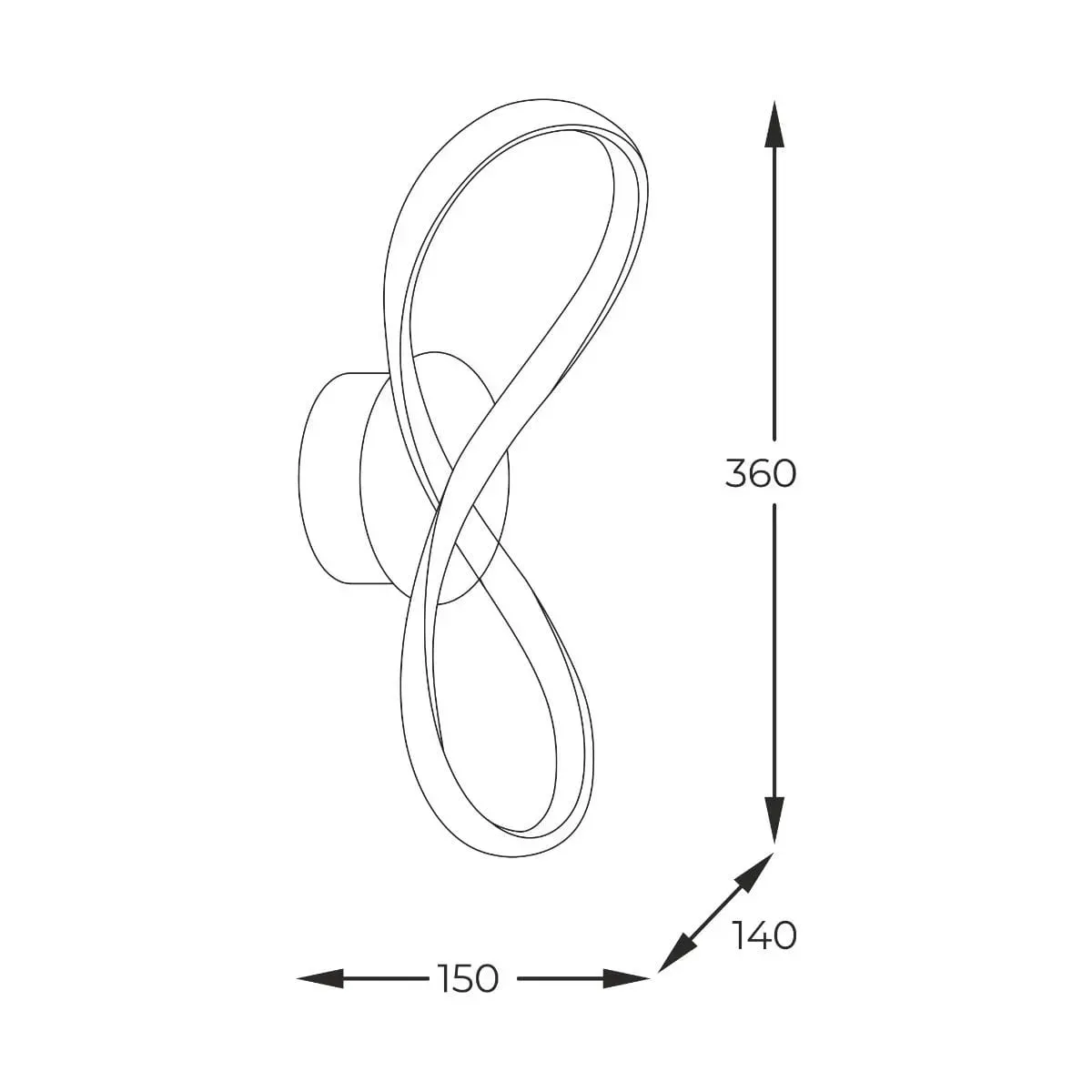 Бра Zuma Line 20026W-GD FERMI - фото 2