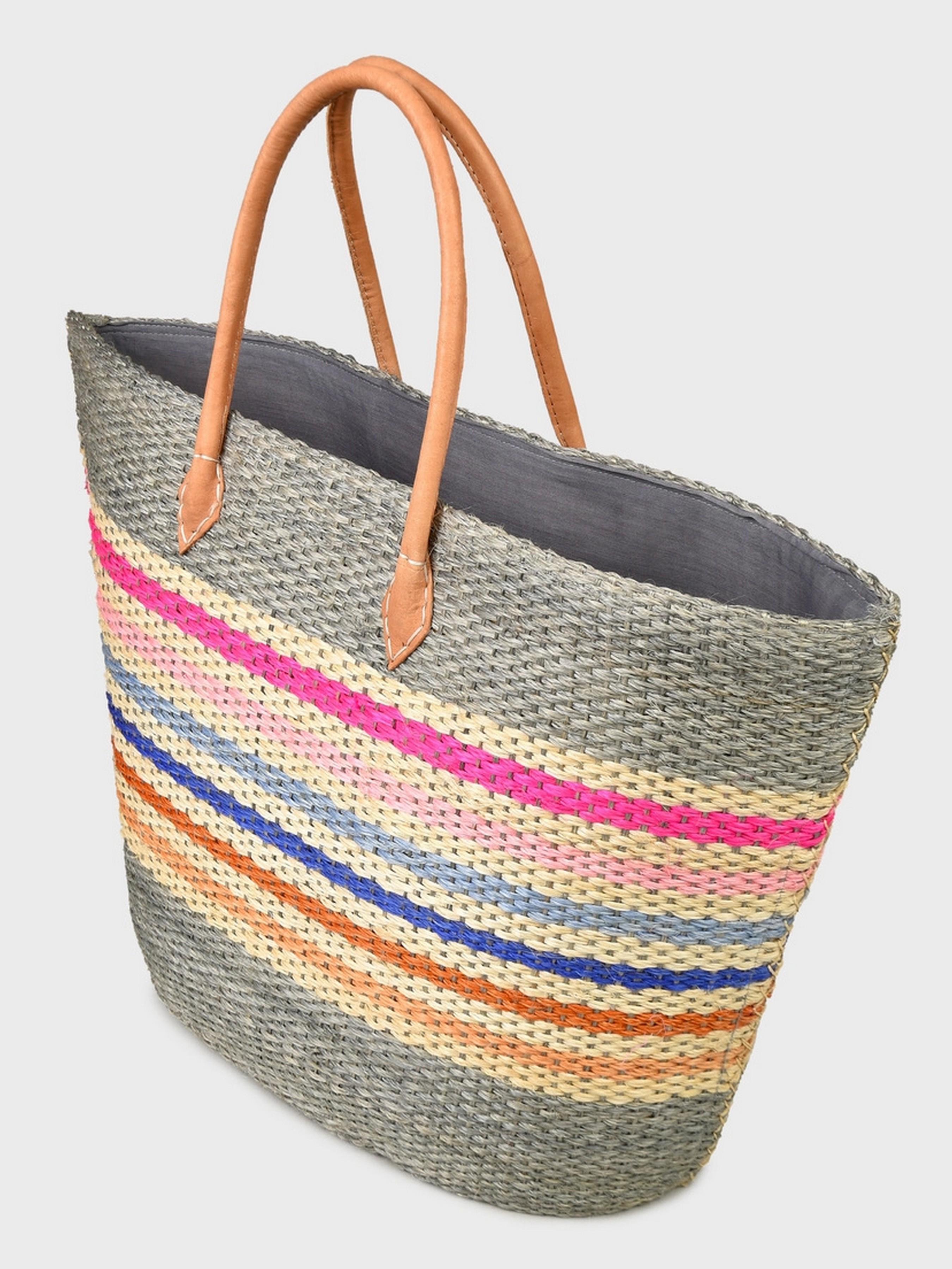 Сумка пляжная LE COMTOUR DE LA PLAGE Kirindy SGM GRI One size Gris (ZIK0000018201) - фото 2 Сумка пляжная LE COMTOUR DE LA PLAGE Kirindy SGM GRI One size Gris (ZIK0000018201) - фото 2