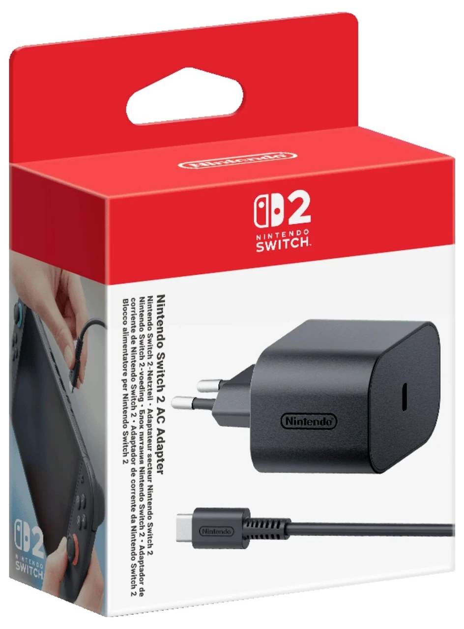 Адаптер питания-зарядное устройство NINTENDO Switch 2 AC Adapter Black (id_8186) Адаптер питания-зарядное устройство NINTENDO Switch 2 AC Adapter Black (id_8186)