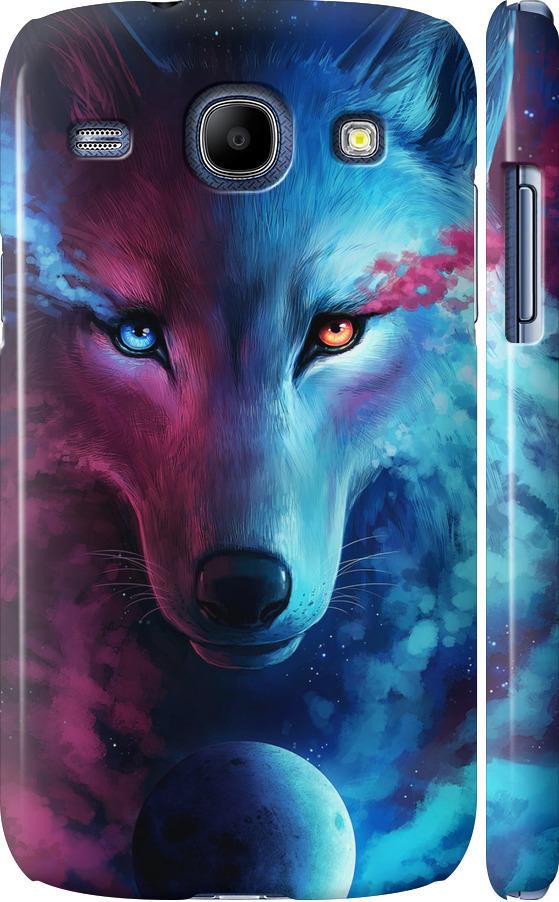 Чехол на Samsung Galaxy Core i8262 Арт-волк (3999c-88-42517)