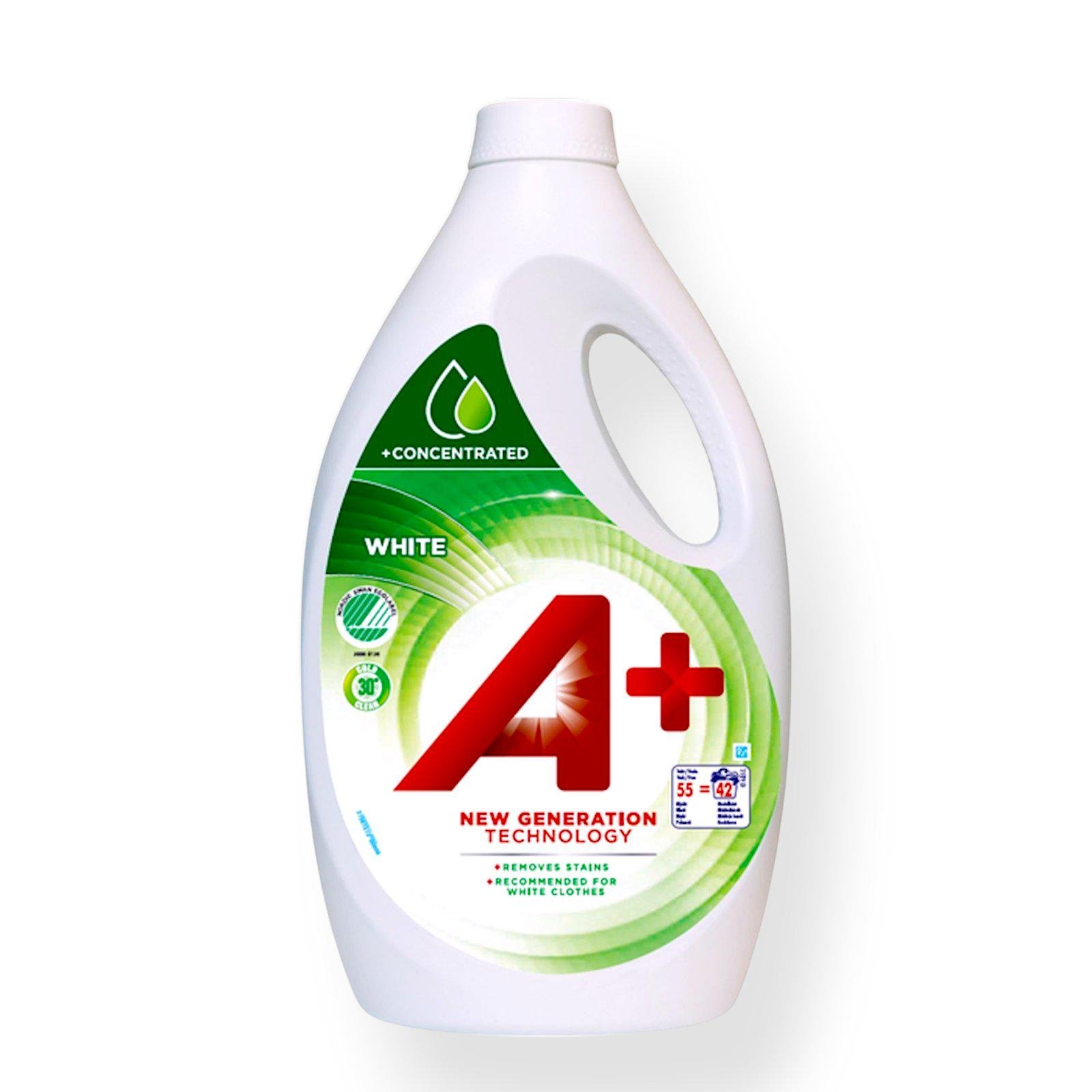 Гель для стирки A+ White для белого белья 55 стирок 2,2 л