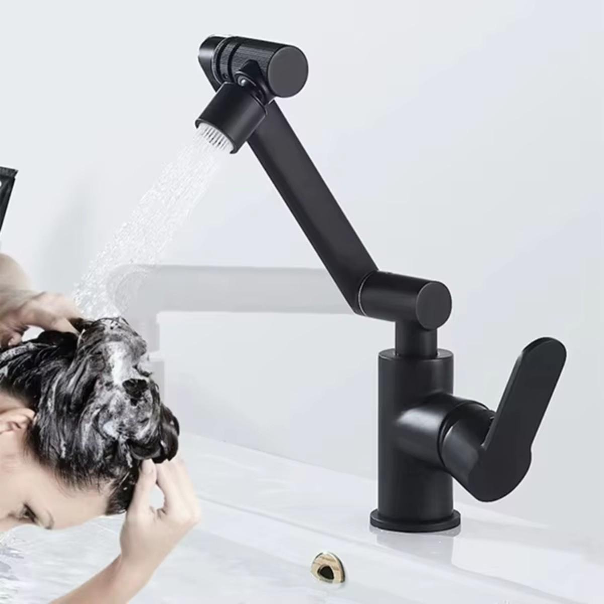 Смеситель трансформер Swiveling Faucet вращающийся для ванной комнаты и кухни - фото 2