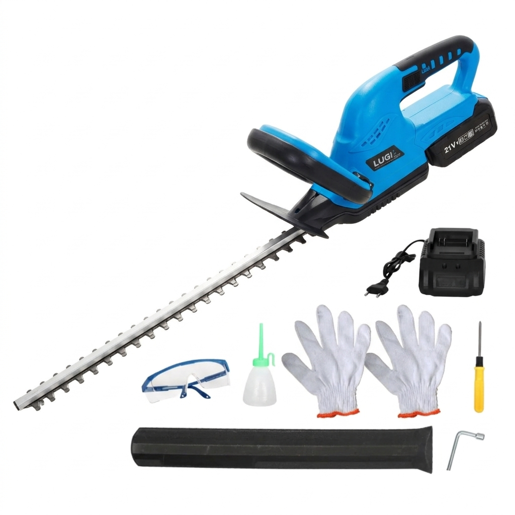 Кусторез электрический аккумуляторный LUGI 650 Вт Синий (LUGIBL)