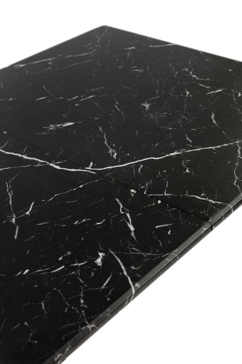 Обеденный стол Мікс Меблі Этна 1200х750 мм Черный/Мрамор черный (25402933) - фото 9