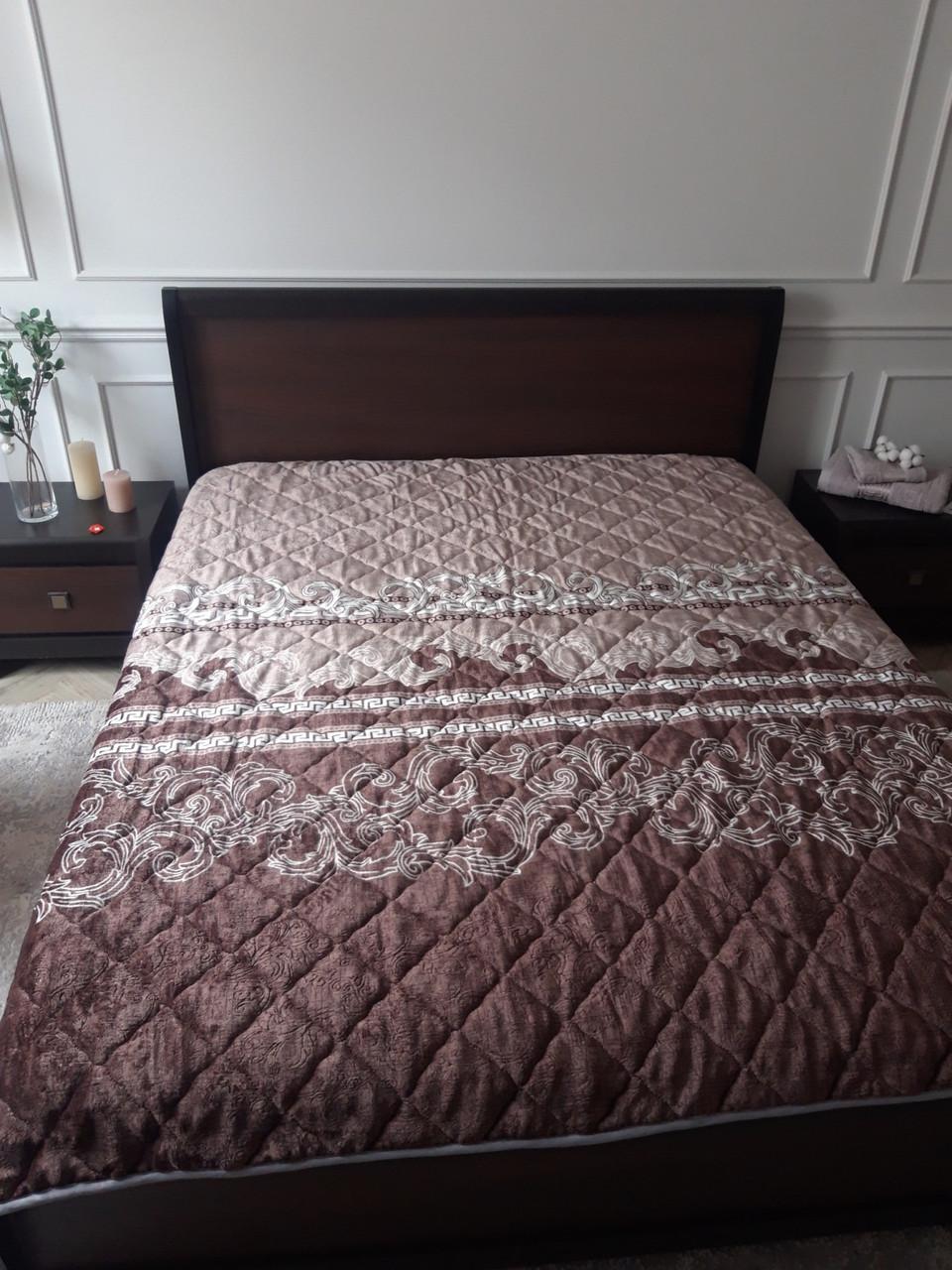 Покрывало евро велюр Абстракция (32350)