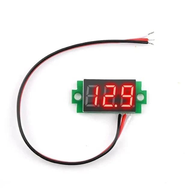 Вольтметр цифровой постоянного тока DC 0-100V три провода 4,5-30 В (1832786088)