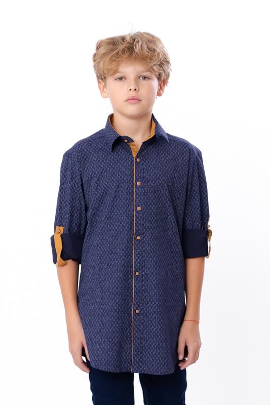 Сорочка для хлопчика Носи Своє S Синій (43537) Сорочка для хлопчика Носи Своє S Синій (43537)