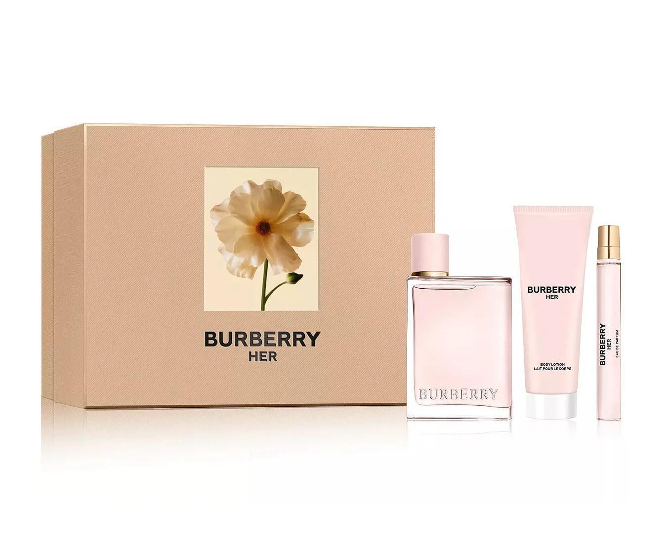 Подарочный набор для женщин Burberry Her парфюмированная вода 100 мл/миниатюра 10 мл/лосьон для тела 75 мл (377852)