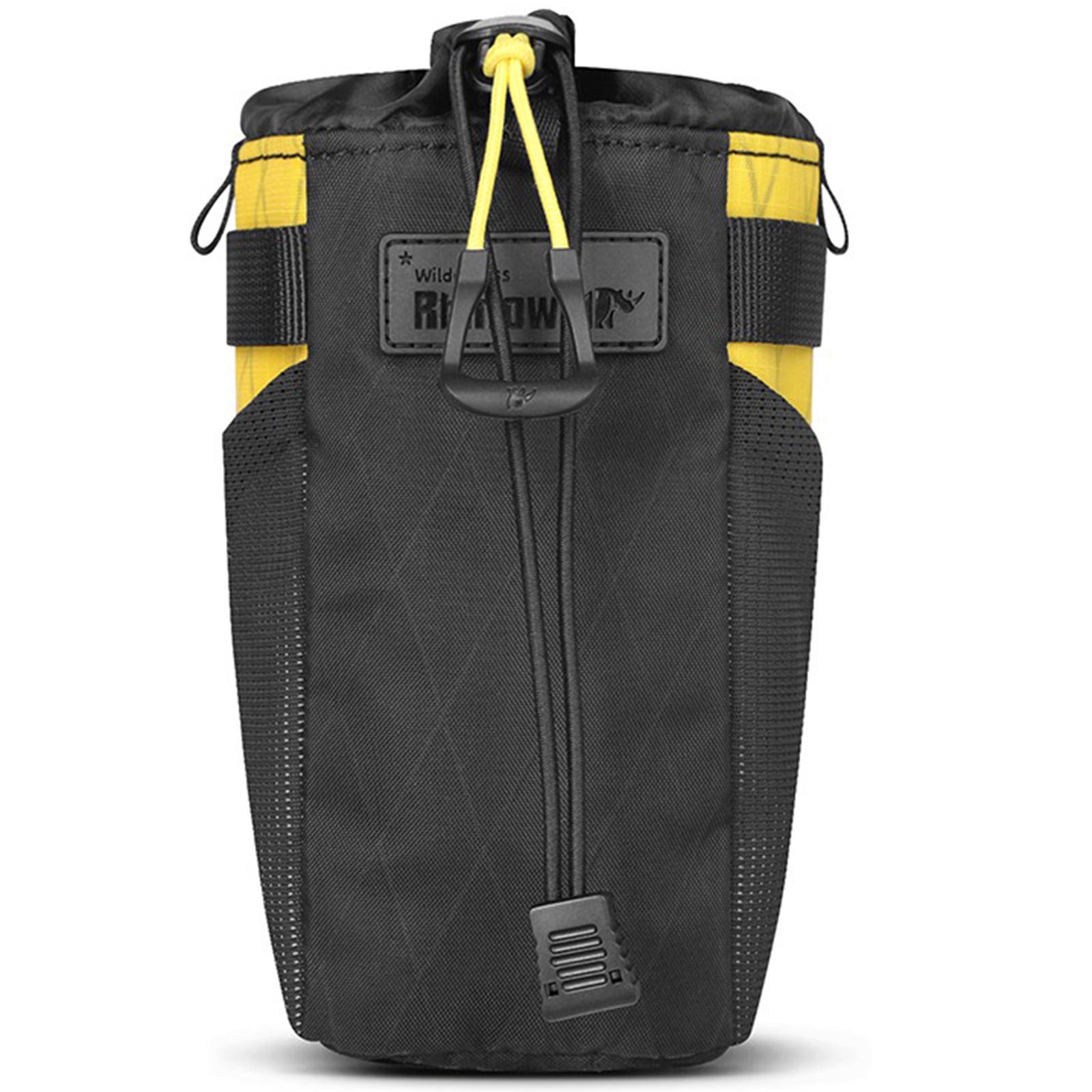 Велосумка на вынос руля Rhinowalk BHD0012 Wilderness 1 л водостойкая Черный/Желтый (RWK-BHD0012-7324)