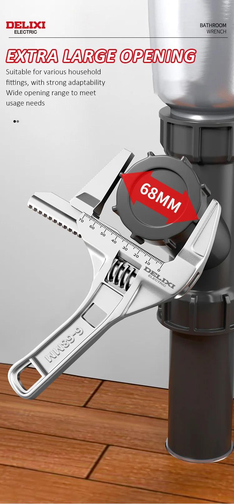 Ключ розвідний DELIXI 2170 8-70 (705202) - фото 3