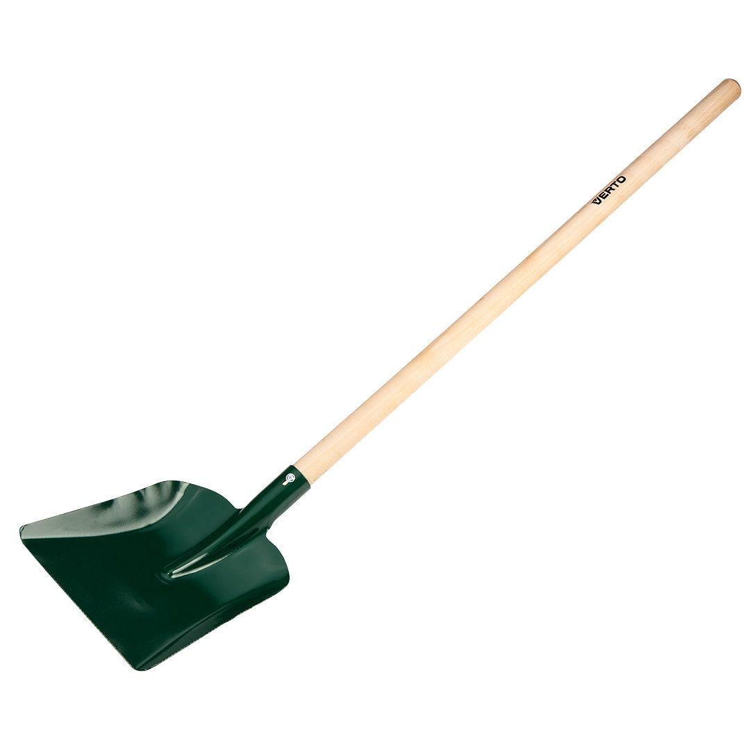 Лопата совковая Verto 120 см сталь Dark Green/Wood (15G019)