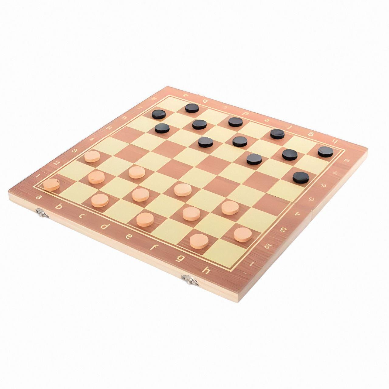 Шахи шашки та нарди QP002 3в1 з натурального дерева Коричневий (27480075) - фото 3 Шахи шашки та нарди QP002 3в1 з натурального дерева Коричневий (27480075) - фото 3