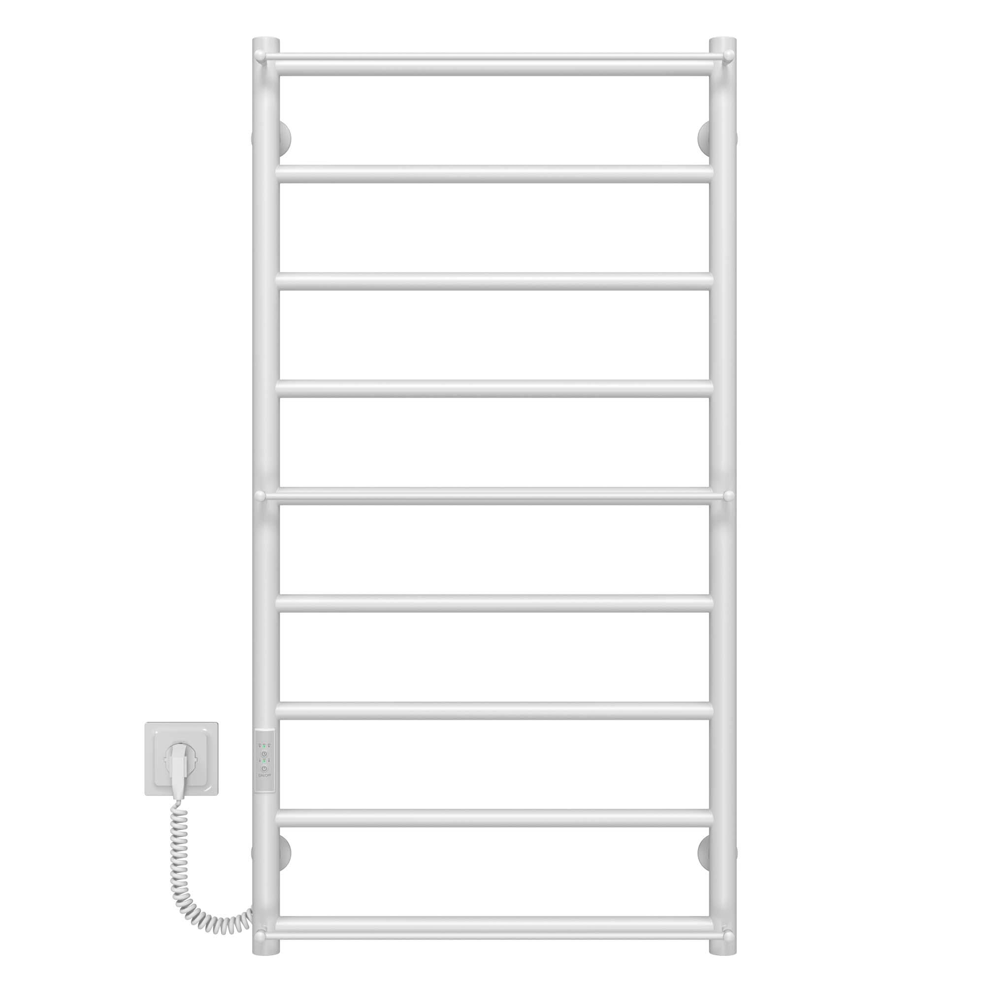 Полотенцесушитель электрический Deffi Ladder П9 WD03 нержавеющая сталь 500х1000 мм Белый (C.LK.100.50.9.EWL3)