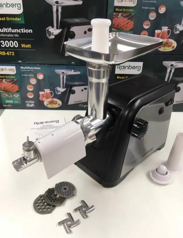 Мясорубка с соковыжималкой Rainberg RB 672 3000 Вт