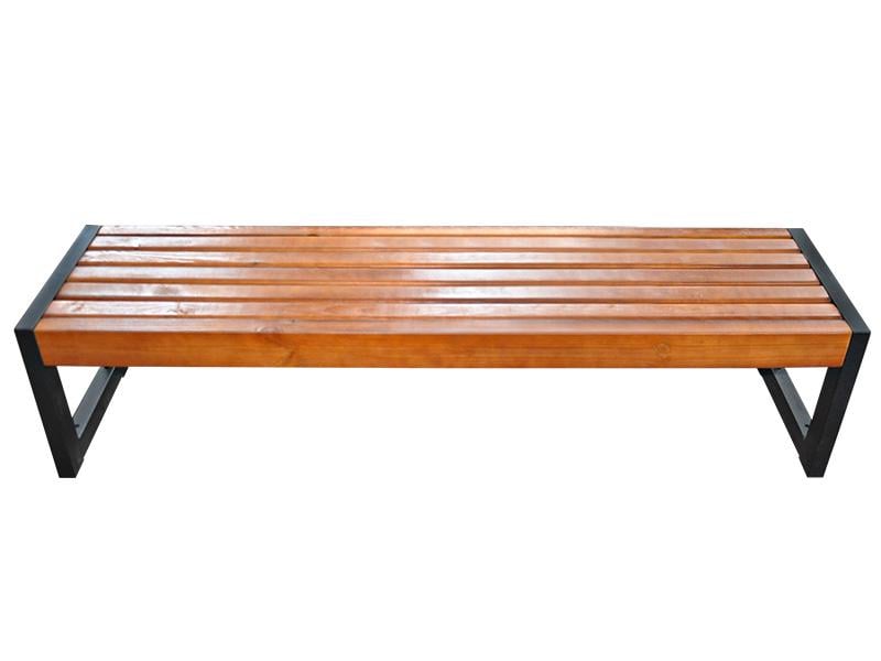 Лавка без спинки парковая/садовая Kompred Квадрат OL769/1 2000х400х450 мм Черный Лавка без спинки парковая/садовая Kompred Квадрат OL769/1 2000х400х450 мм Черный