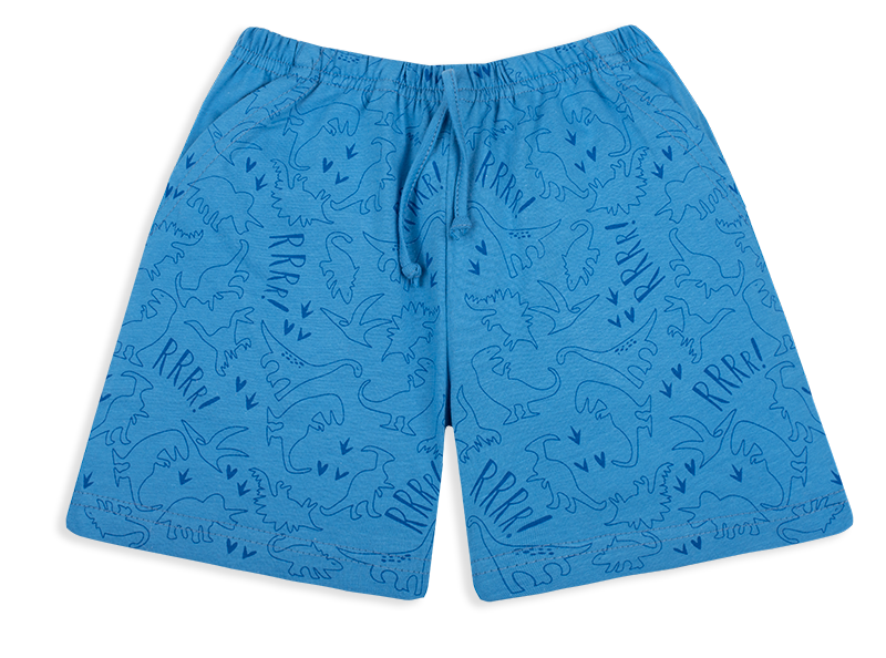 Шорты детские летние для мальчика Gabbi SH-20-13-3 Технозавр 68 см Голубой (12172)