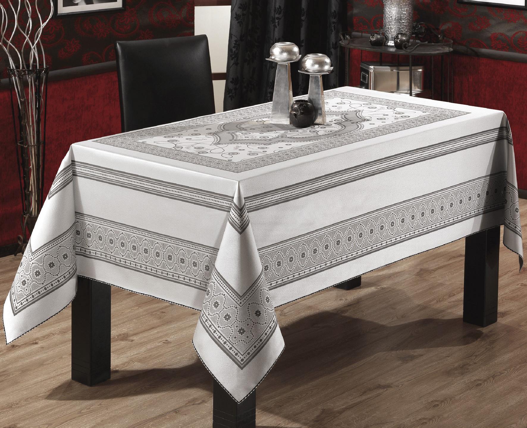 Скатертина тефлонова Sagol 160x400 St-052 Grey (CN9759)