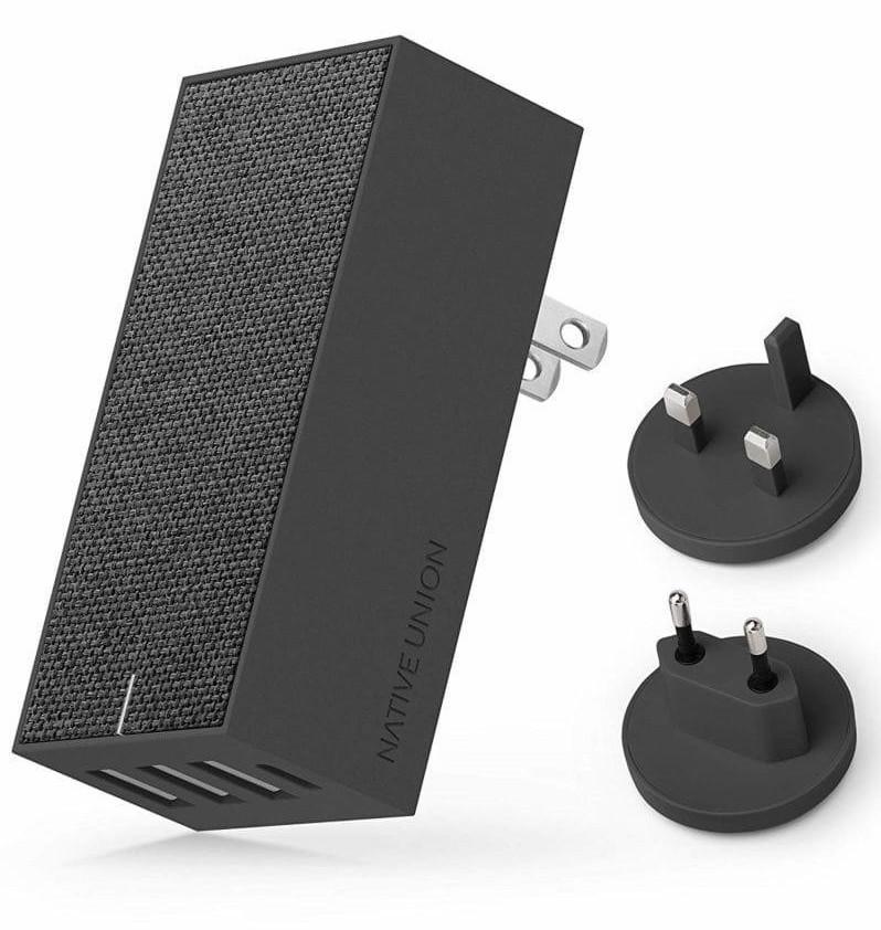 4-портовая зарядная станция Native Union Smart Charger 4-Port USB Fabric Slate (SM4-GRY-FB-INT)